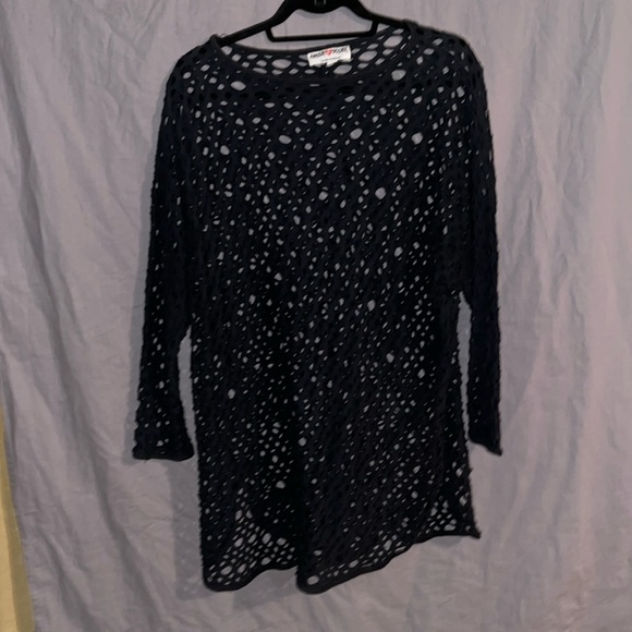 AMOR AND MORE Navy Blue Beach cover up One size - Picture 1 of 4